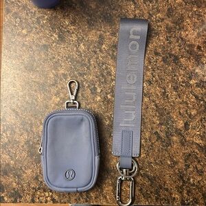 Lululemon Athletica Blue Mini Pouch with Strap